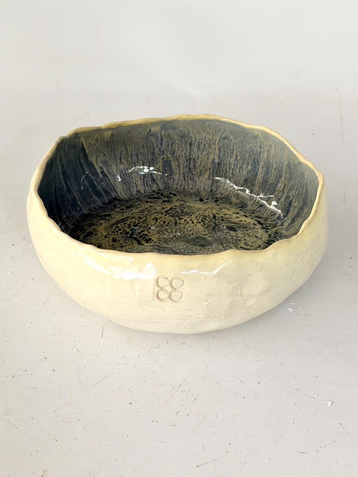 Fuente Azul Petróleo 23 cm