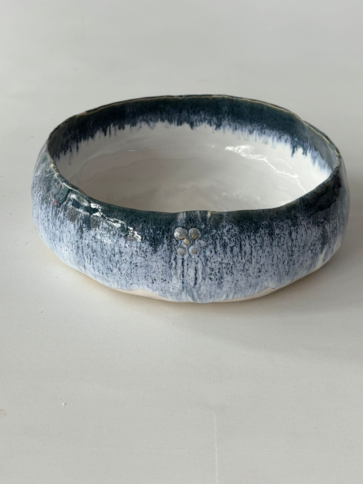 Fuente Azul Chorreado 25 cm