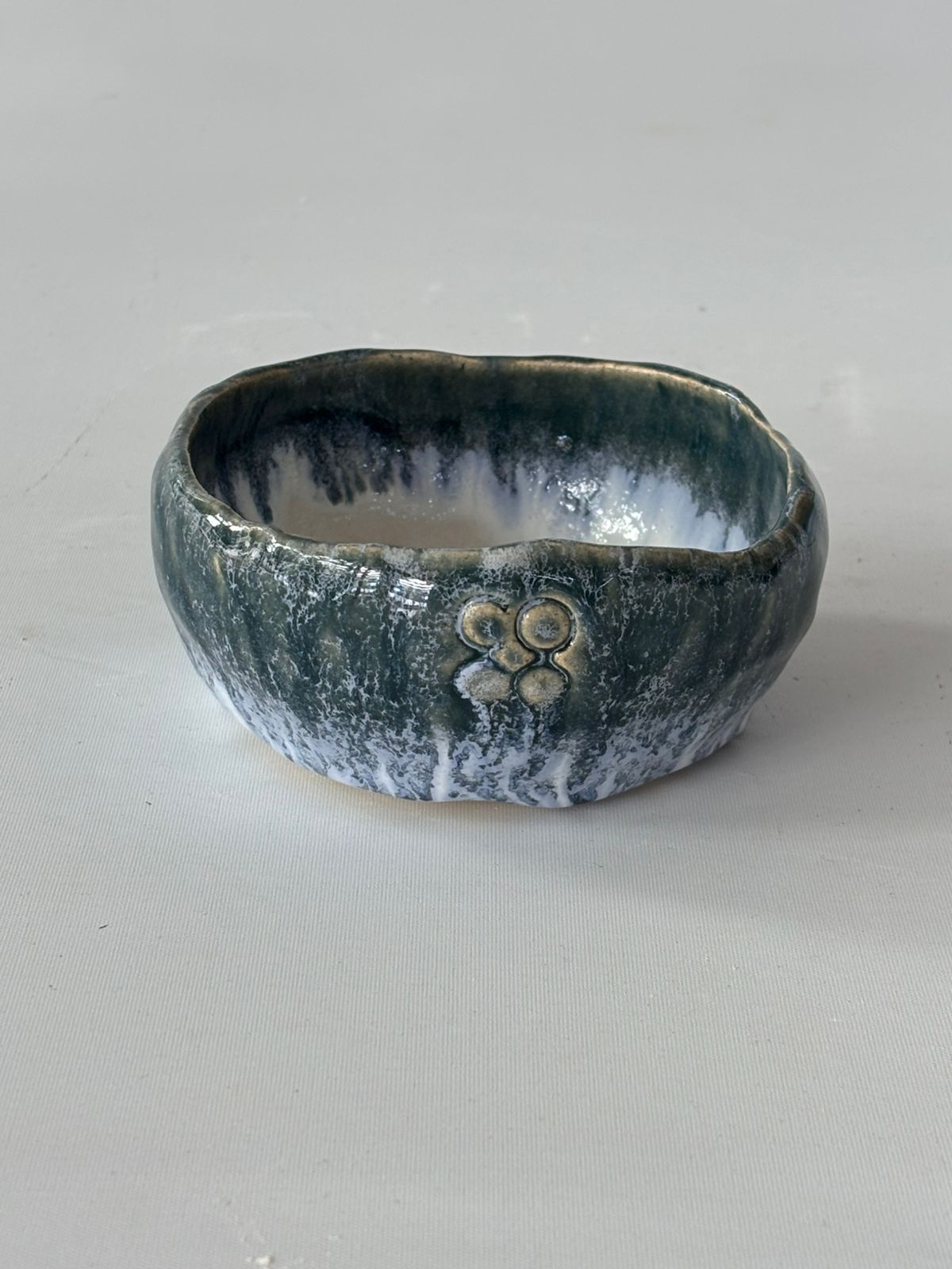 Pocillo Azul Chorreado