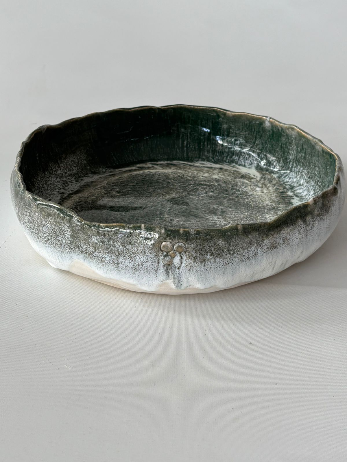 Fuente Verde Chorreado - 30 cm