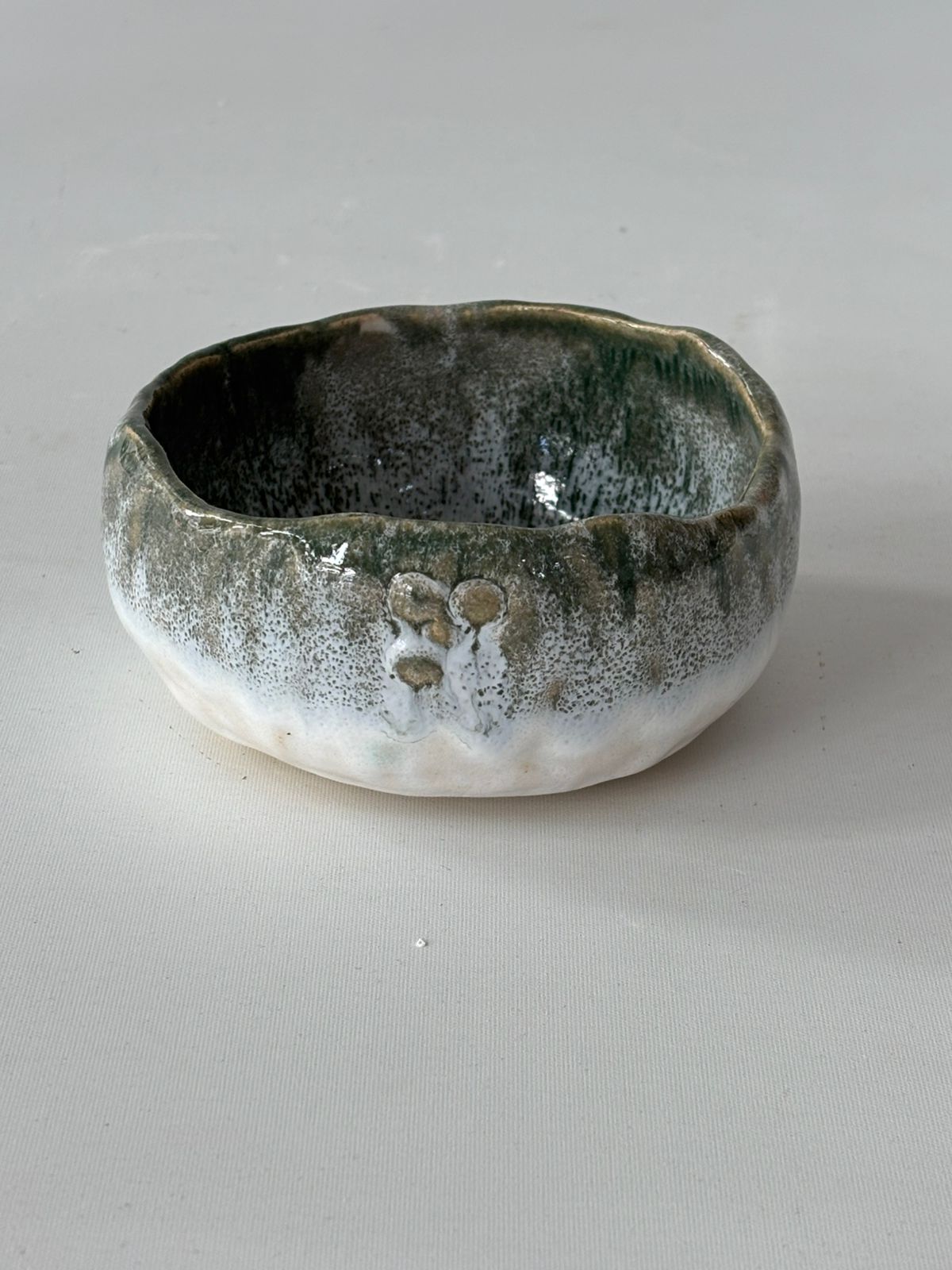 Pocillo Verde Chorreado