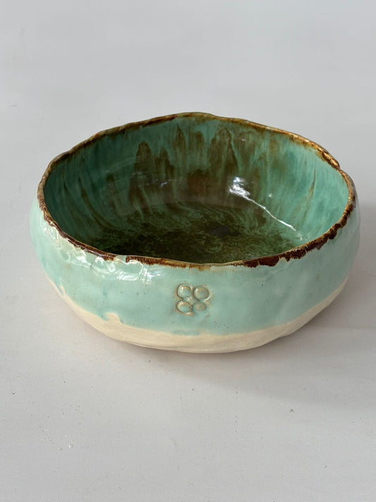 Fuente Verde Oxidado - 22 cm