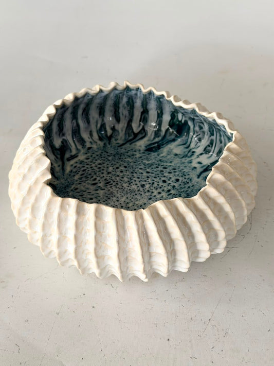 Fuente Erizo Verde Agua 23 cm